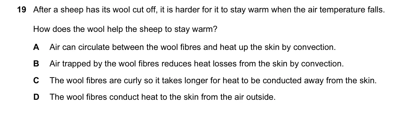 Question 19, November 2012, 0625 Paper 12