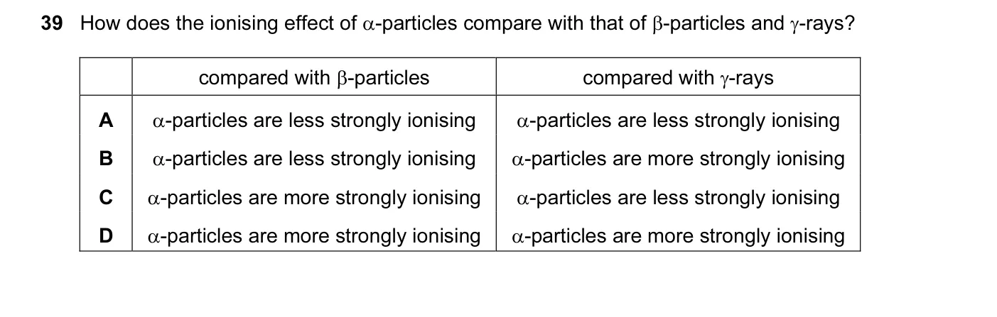 Question 39, November 2012, 0625 Paper 12