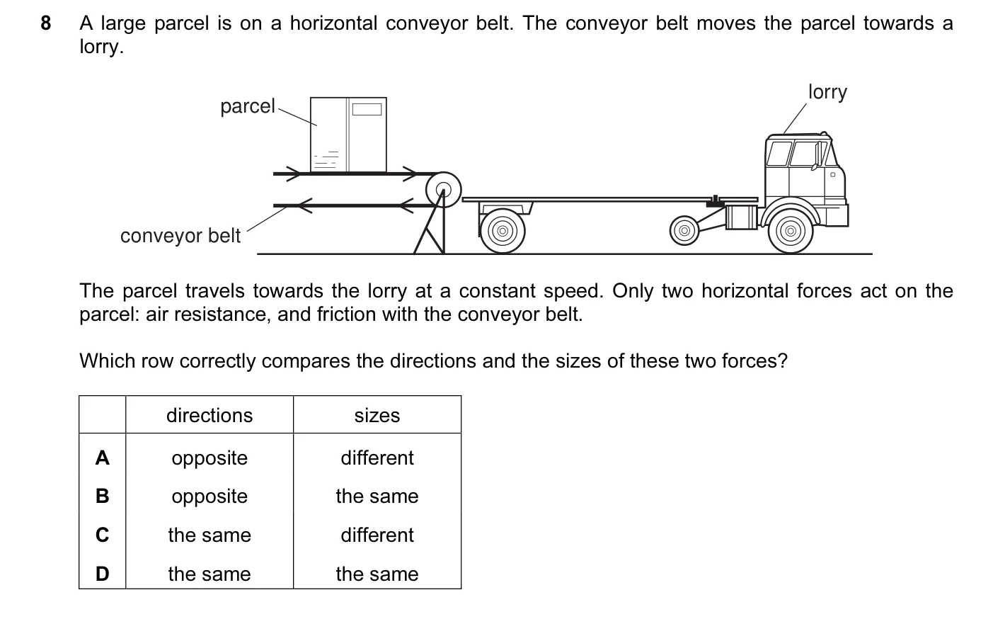 Question 8, November 2012, 0625 Paper 13