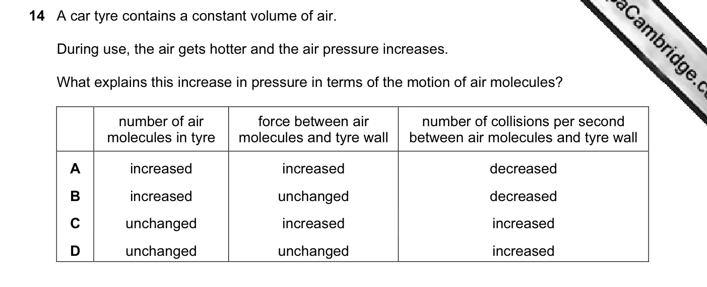 Question 14, November 2012, 0625 Paper 13
