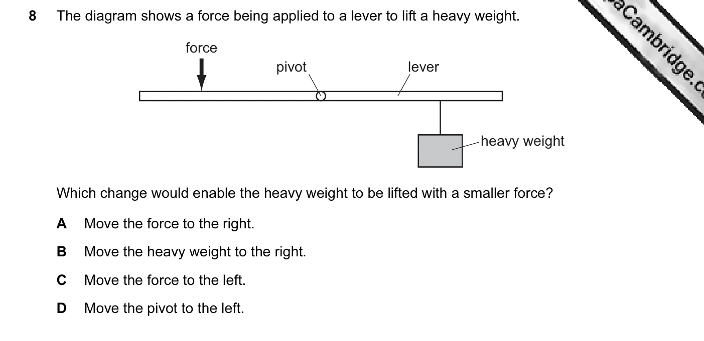 Question 8, June 2013, 0625 Paper 11