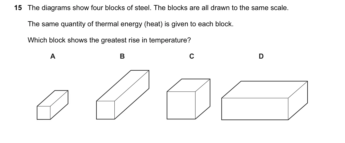 Question 15, June 2013, 0625 Paper 11