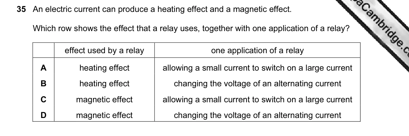 Question 35, June 2013, 0625 Paper 11
