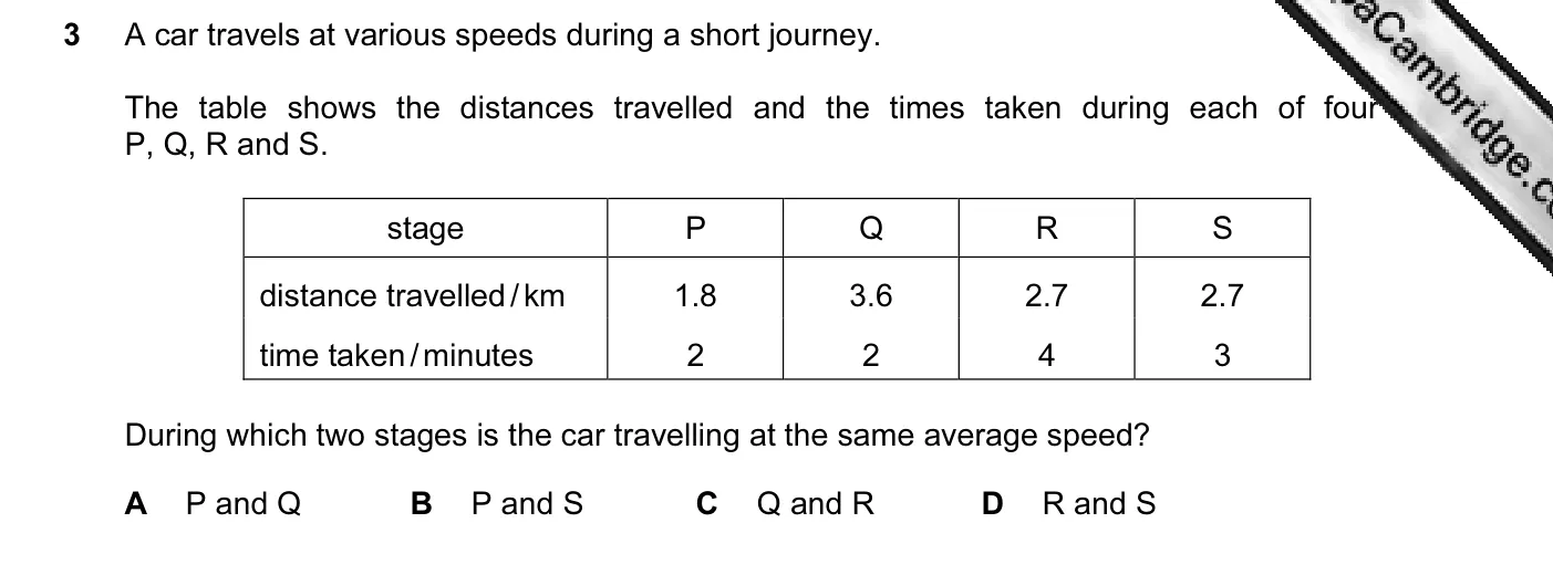 Question 3, June 2013, 0625 Paper 12