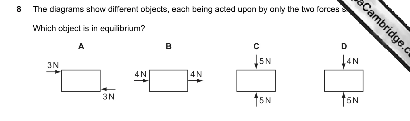 Question 8, June 2013, 0625 Paper 12