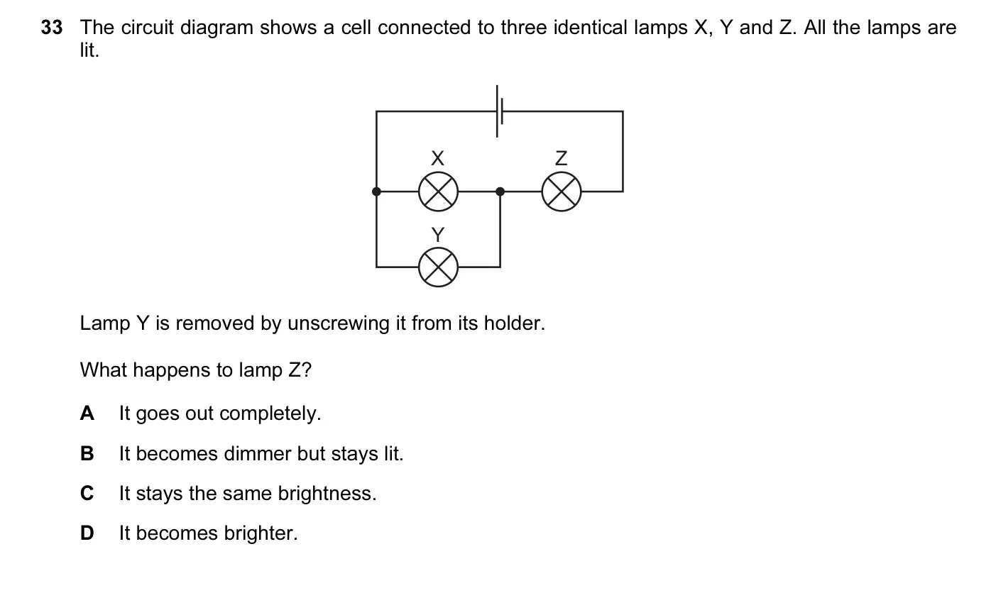 Question 33, June 2013, 0625 Paper 12