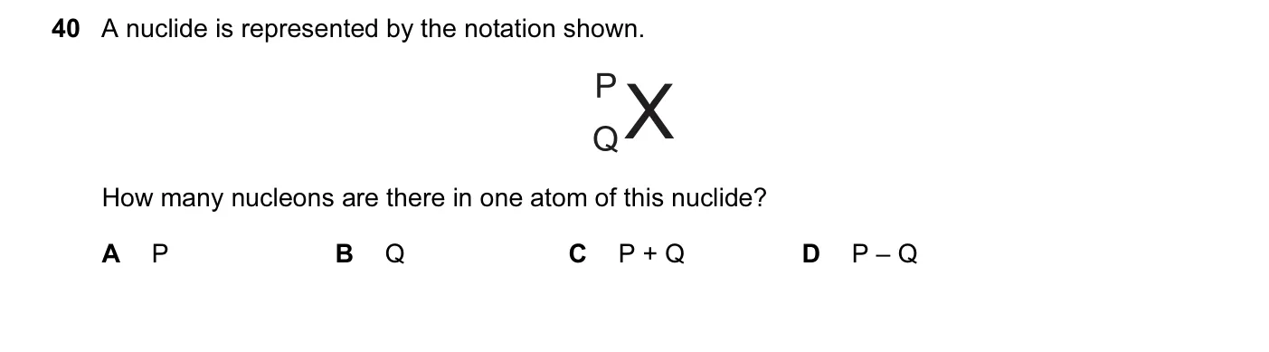 Question 40, June 2013, 0625 Paper 12