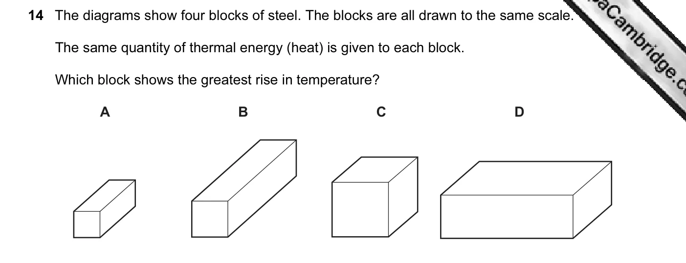 Question 14, June 2013, 0625 Paper 13