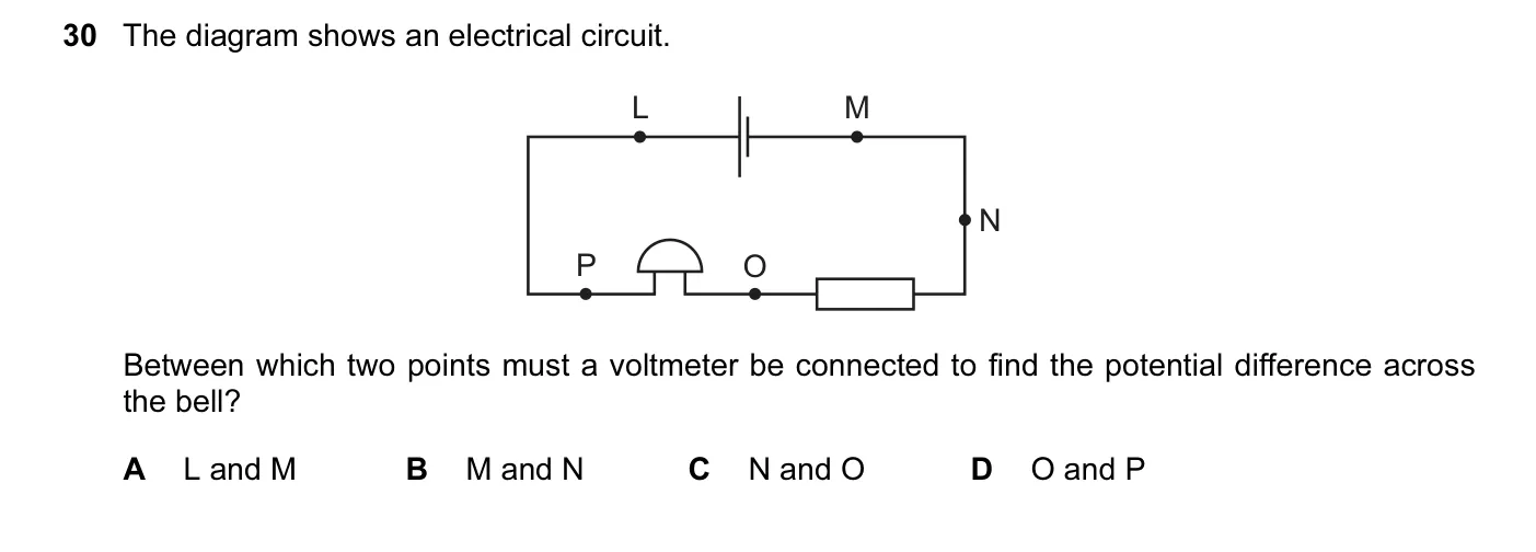 Question 30, June 2013, 0625 Paper 13