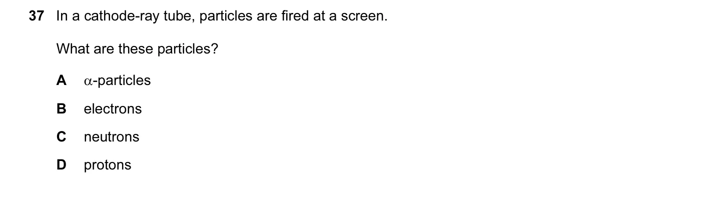 Question 37, June 2013, 0625 Paper 13