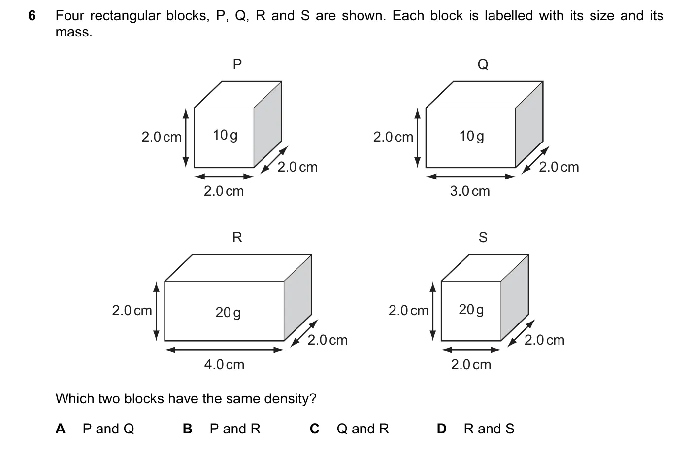 Question 6, November 2013, 0625 Paper 11