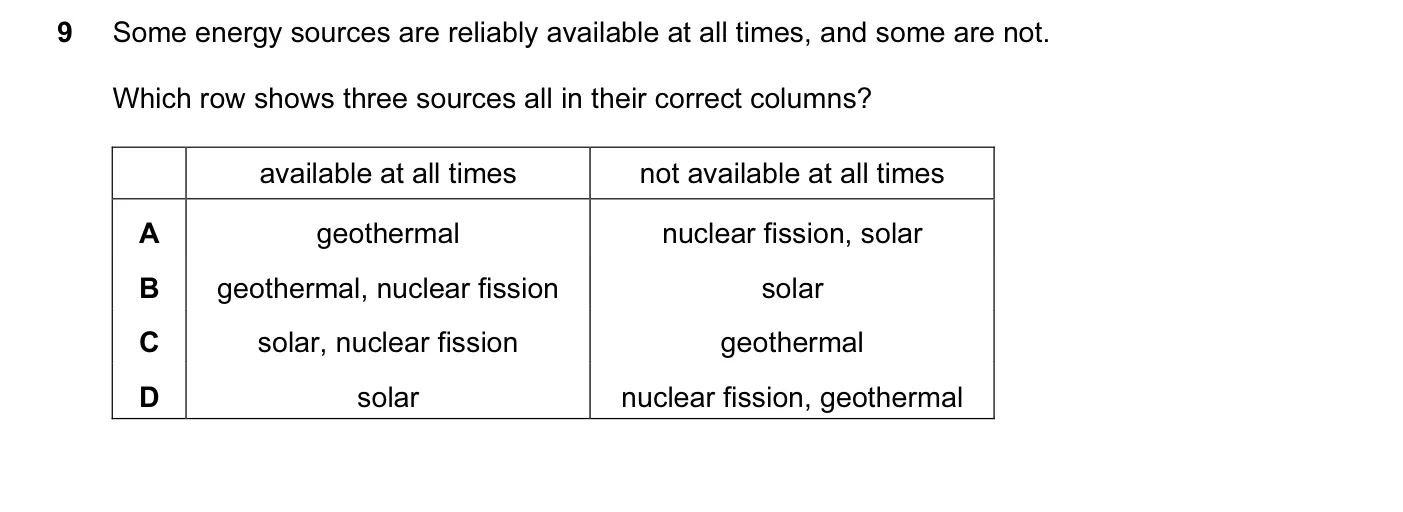 Question 9, November 2013, 0625 Paper 11