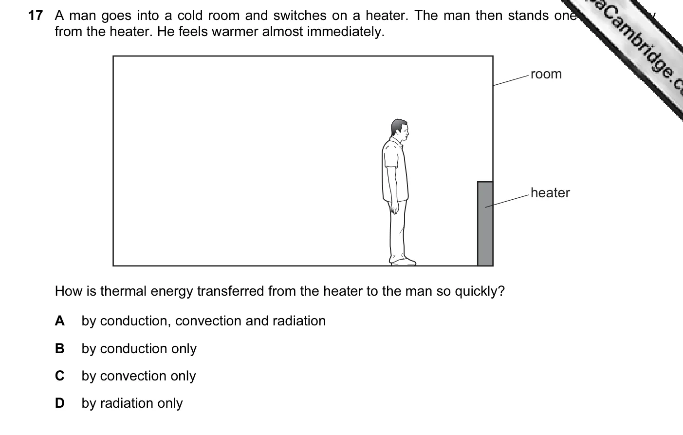 Question 17, November 2013, 0625 Paper 11