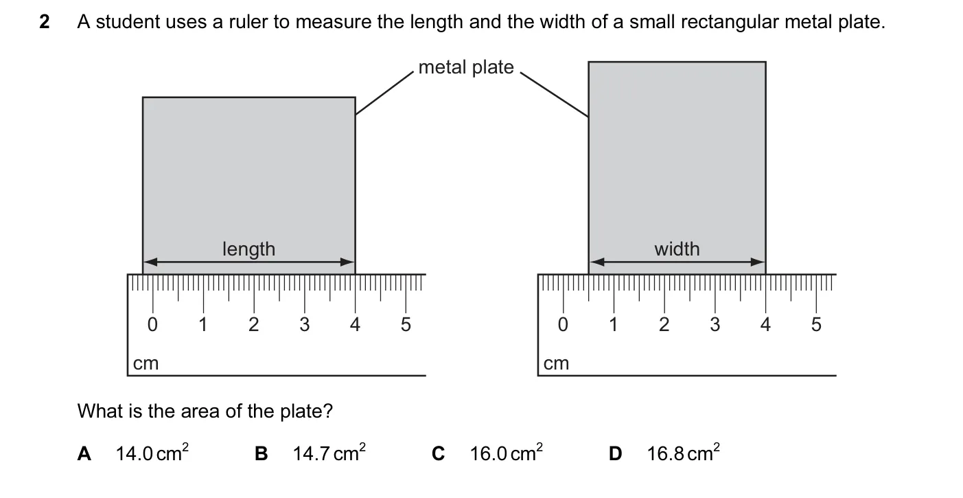 Question 2, November 2013, 0625 Paper 12