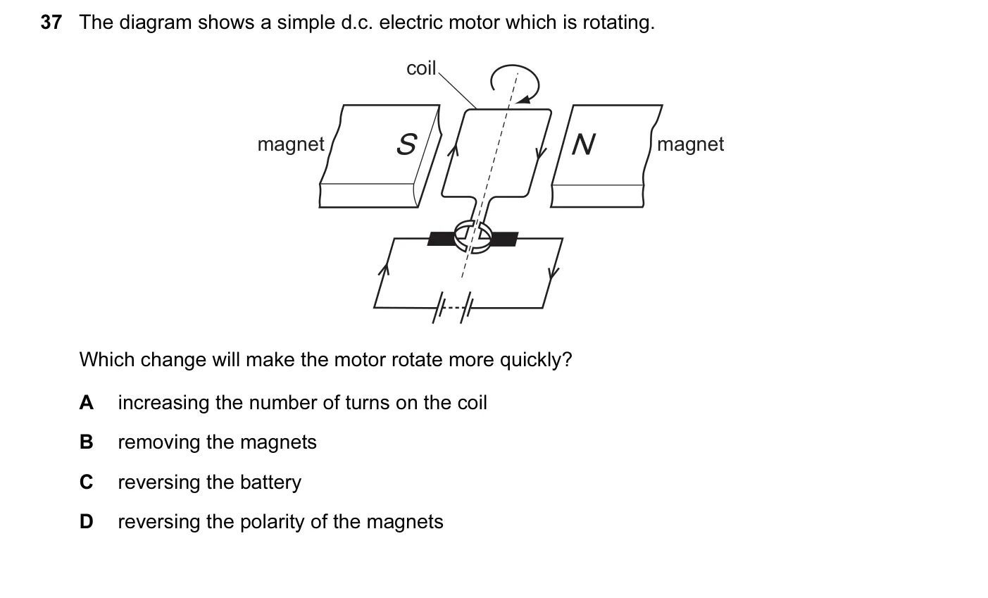 Question 37, November 2013, 0625 Paper 12
