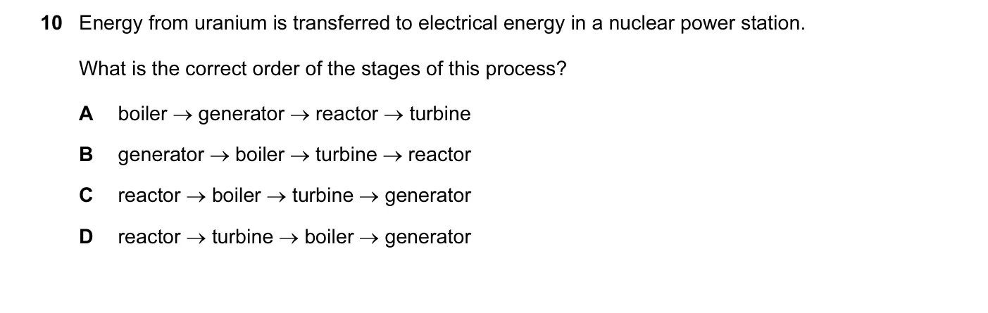Question 10, November 2013, 0625 Paper 13