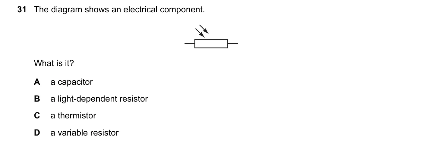 Question 31, November 2013, 0625 Paper 13