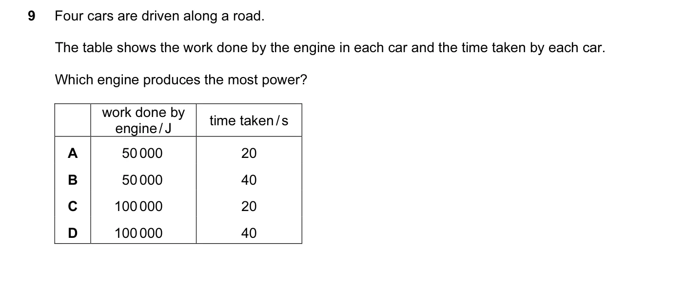 Question 9, June 2014, 0625 Paper 11