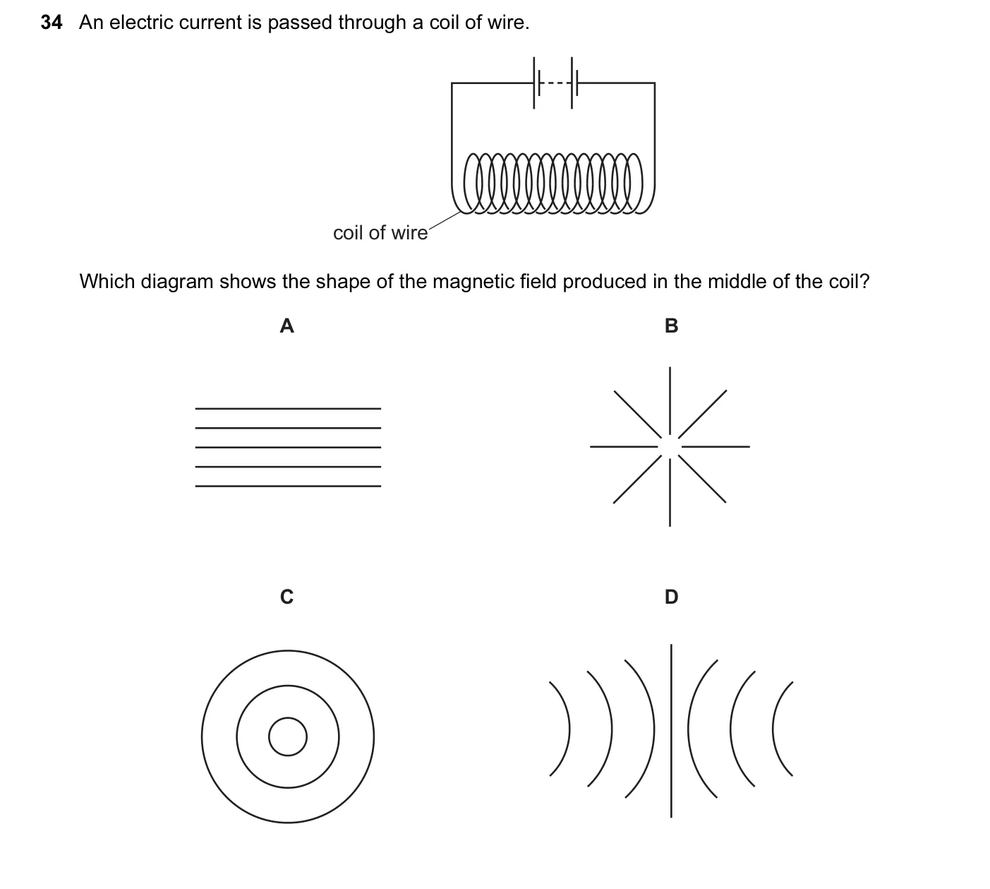 Question 34, June 2014, 0625 Paper 11