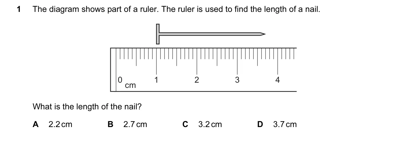 Question 1, June 2014, 0625 Paper 12