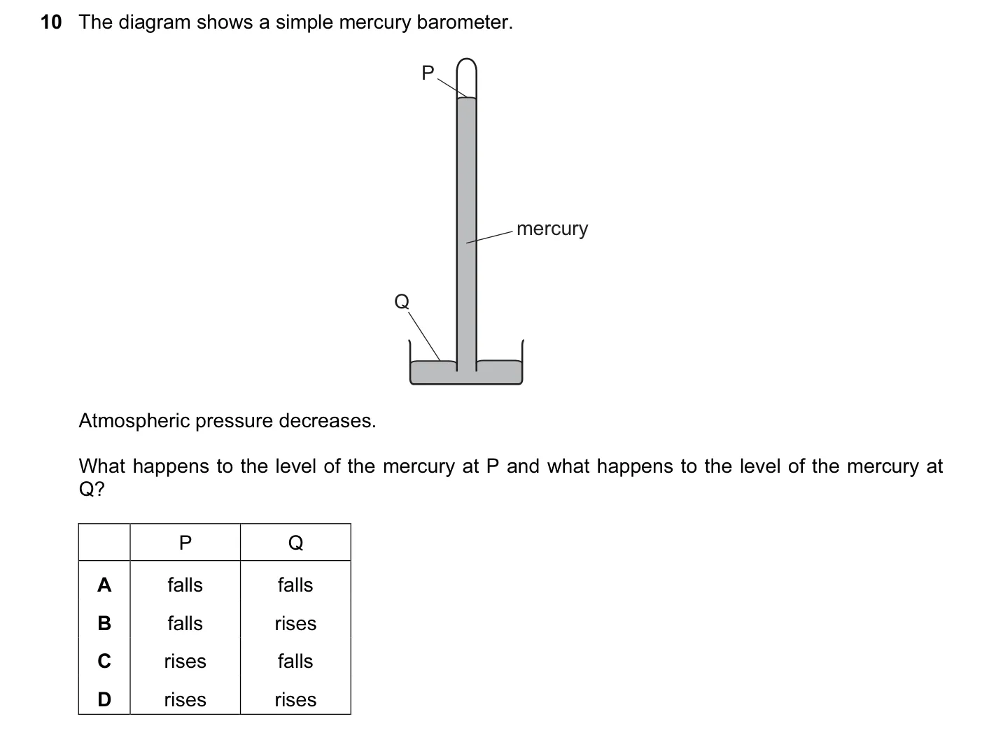 Question 10, June 2014, 0625 Paper 12