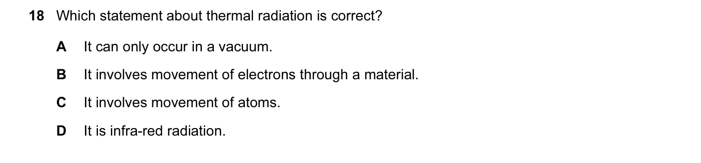 Question 18, June 2014, 0625 Paper 12