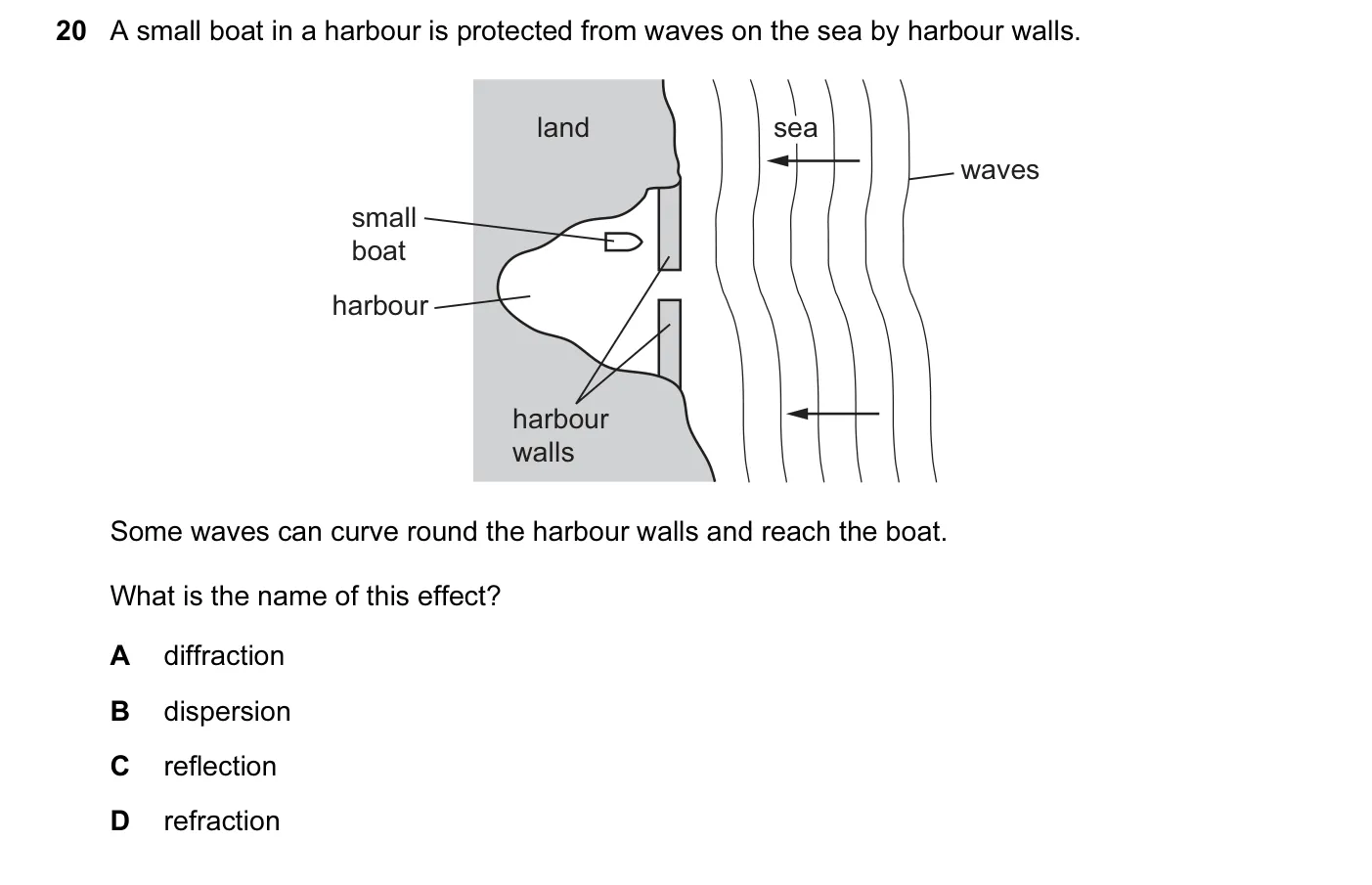 Question 20, June 2014, 0625 Paper 12