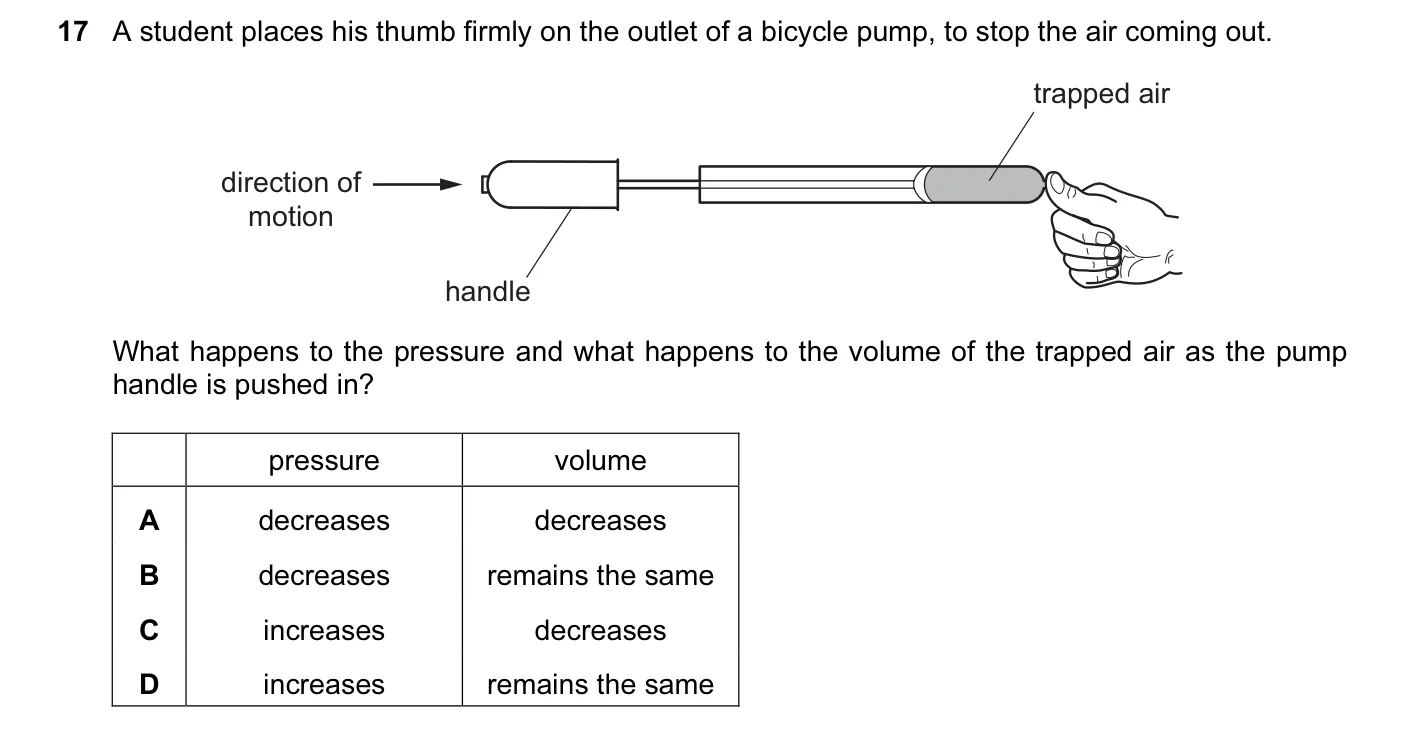 Question 17, June 2014, 0625 Paper 13