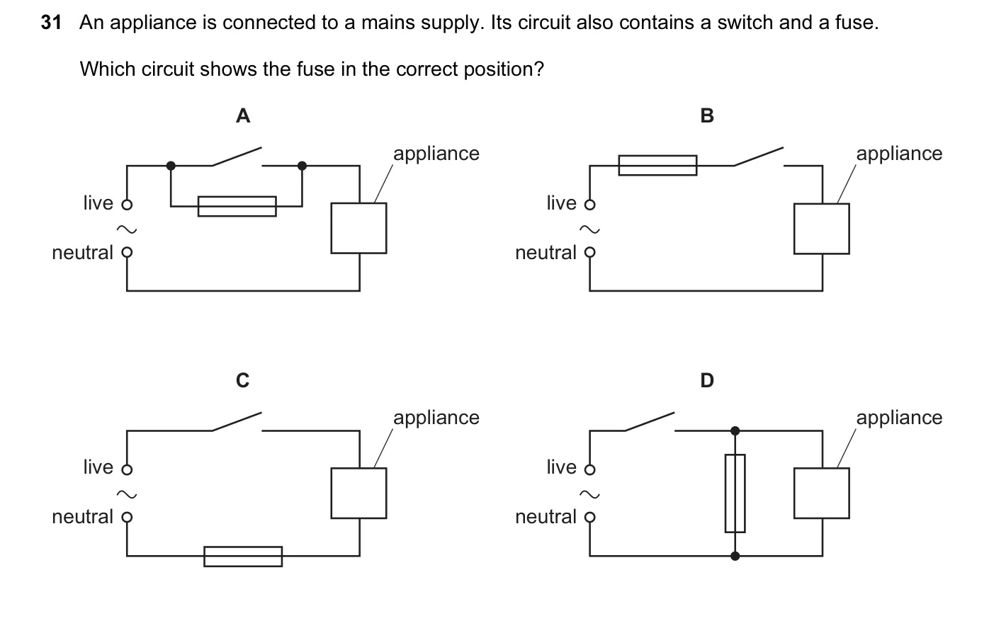 Question 31, June 2014, 0625 Paper 13