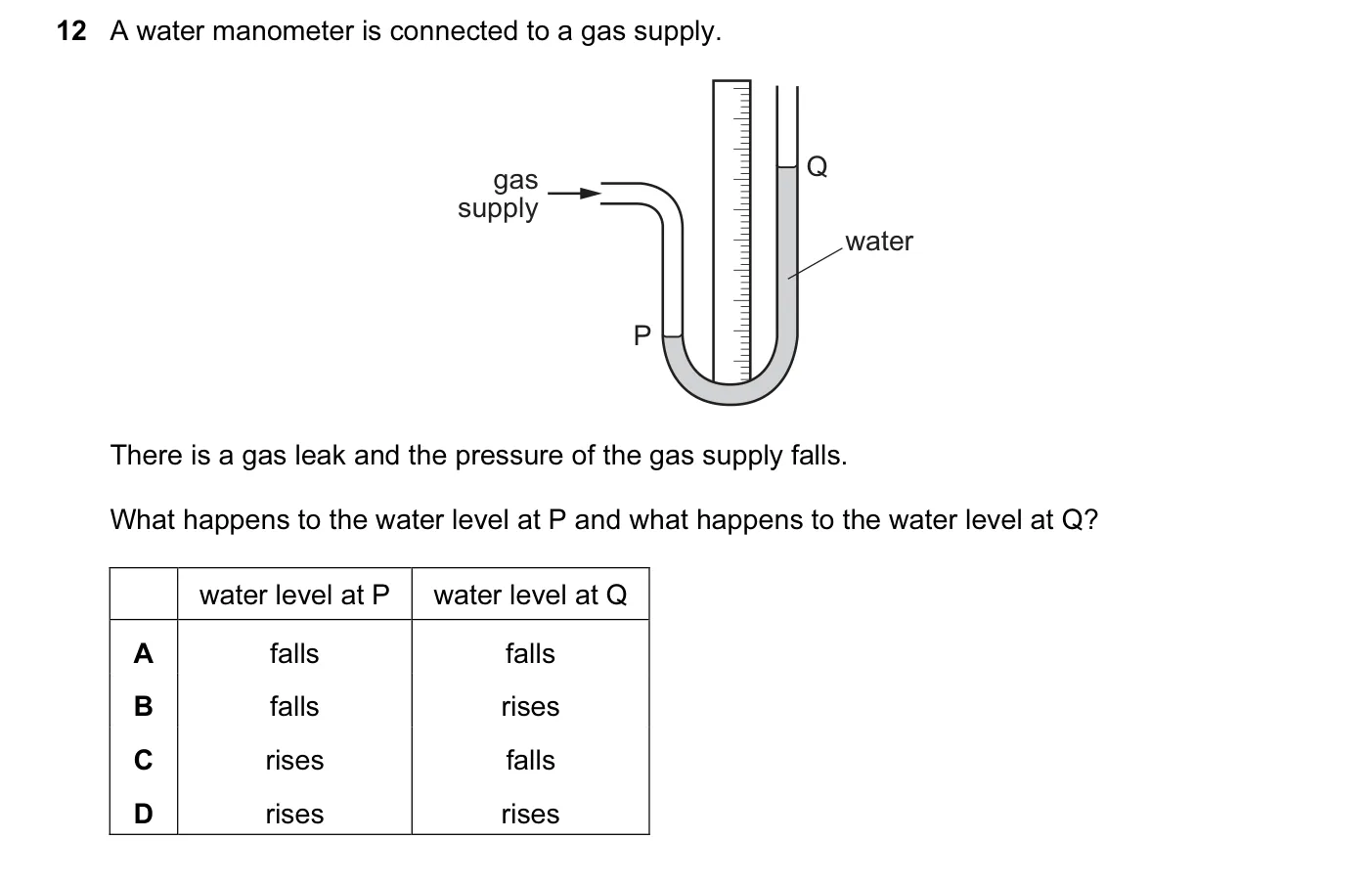 Question 12, November 2014, 0625 Paper 11