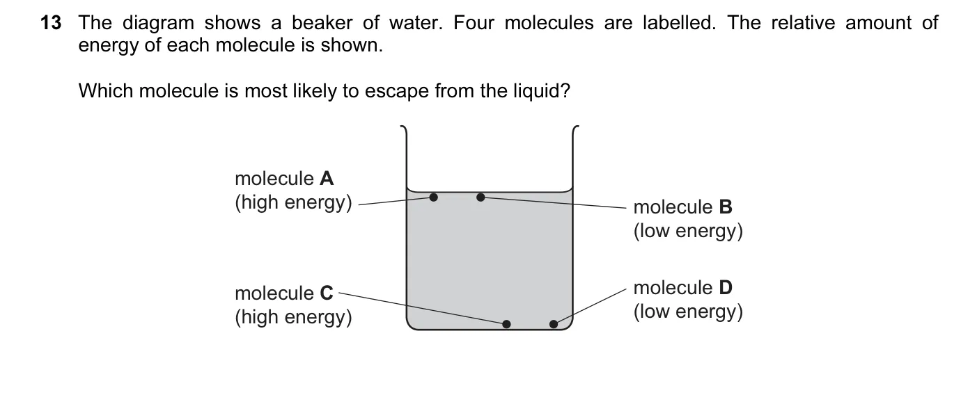 Question 13, November 2014, 0625 Paper 11