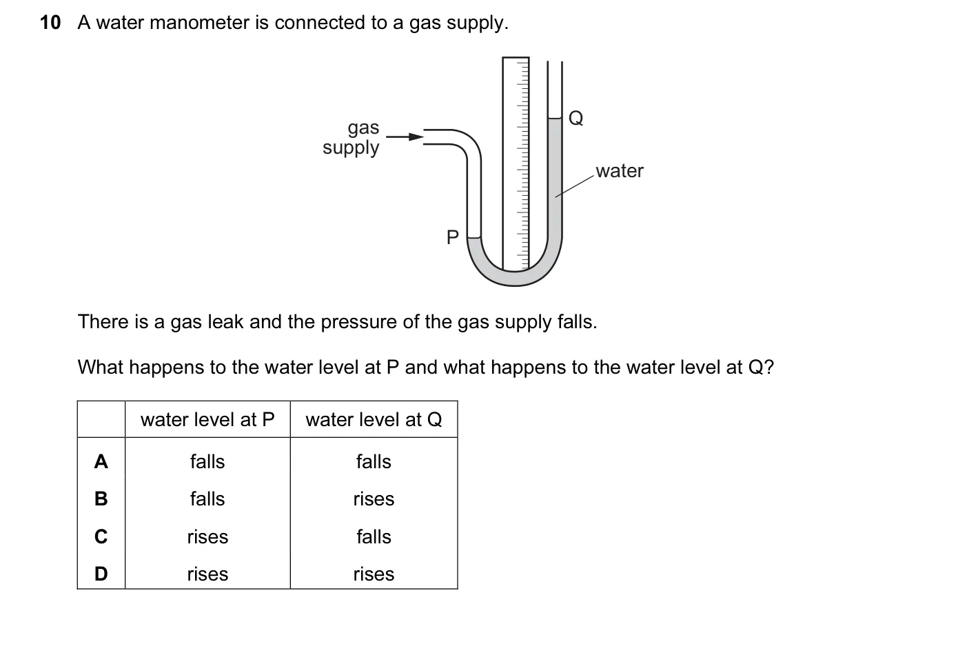 Question 10, November 2014, 0625 Paper 12