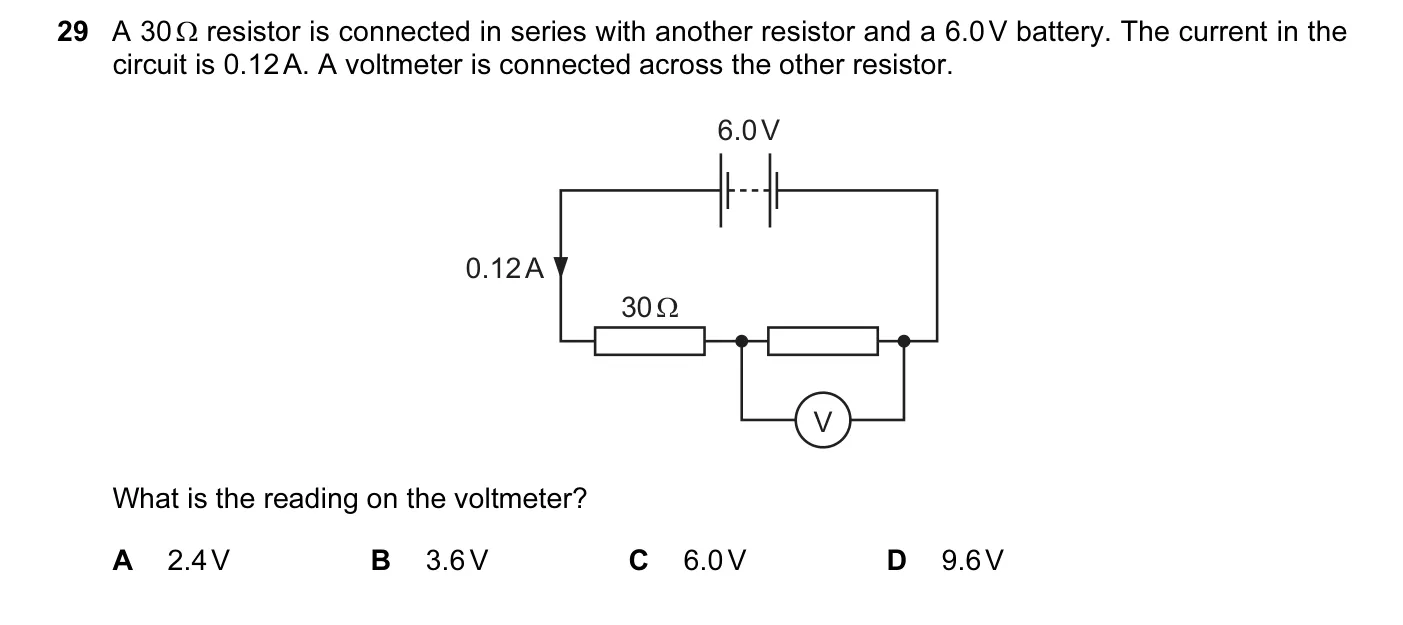 Question 29, November 2014, 0625 Paper 13