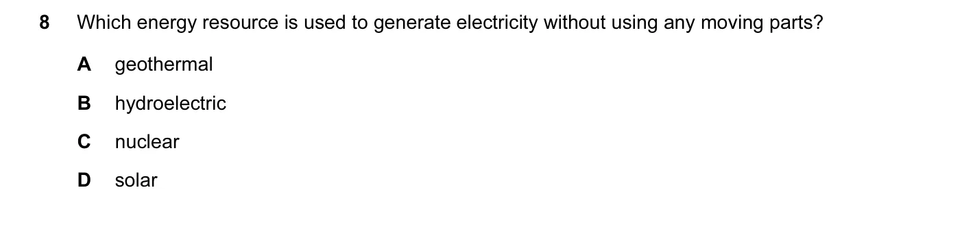 Question 8, June 2015, 0625 Paper 11