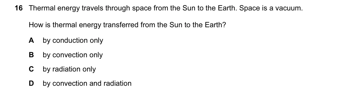 Question 16, June 2015, 0625 Paper 11