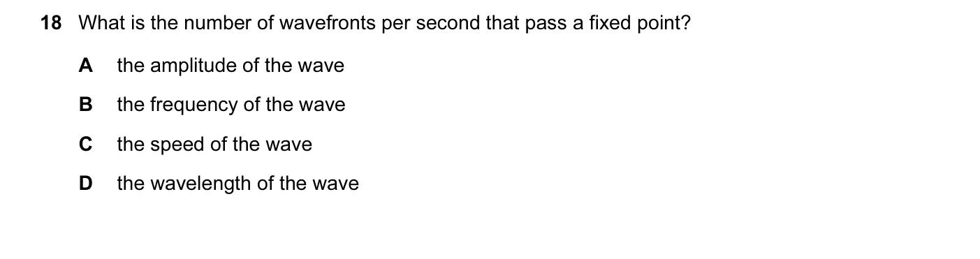 Question 18, June 2015, 0625 Paper 11