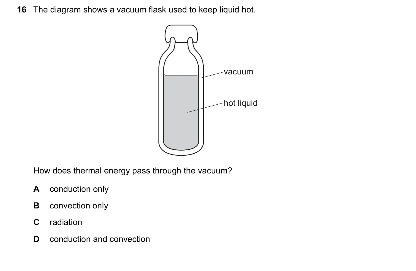 Question 16, June 2015, 0625 Paper 12