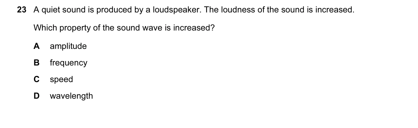 Question 23, June 2015, 0625 Paper 12
