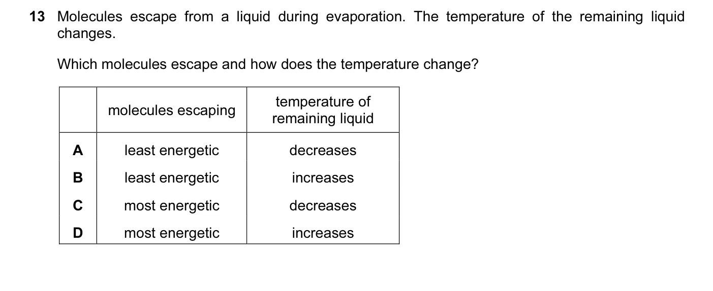 Question 13, June 2015, 0625 Paper 13
