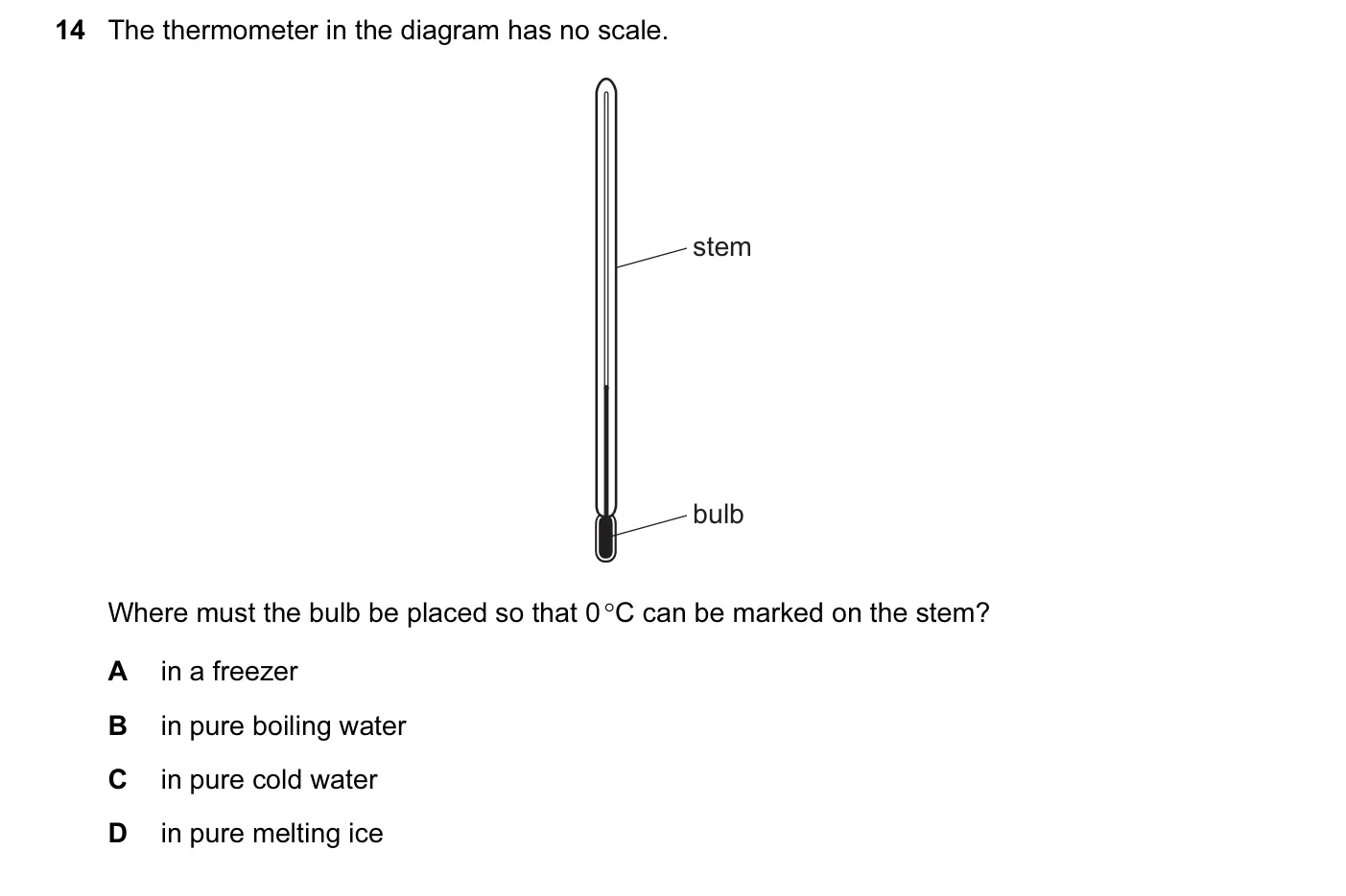 Question 14, June 2015, 0625 Paper 13