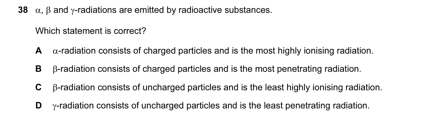 Question 38, June 2015, 0625 Paper 13