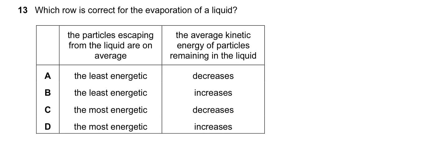 Question 13, June 2015, 0625 Paper 14