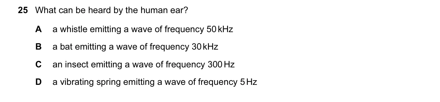 Question 25, June 2015, 0625 Paper 14