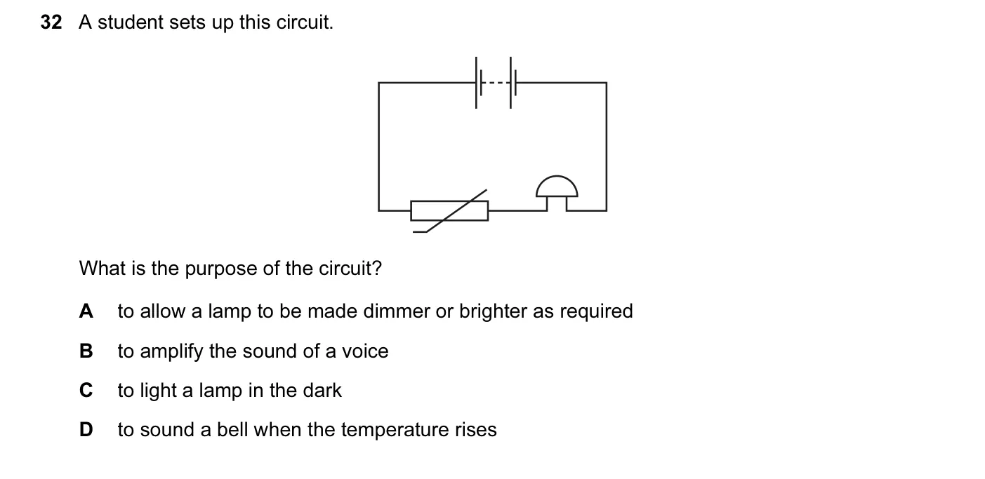 Question 32, June 2015, 0625 Paper 14