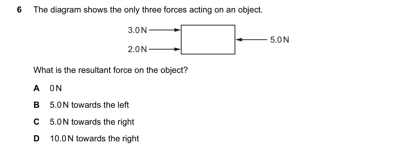 Question 6, March 2015, 0625 Paper 12
