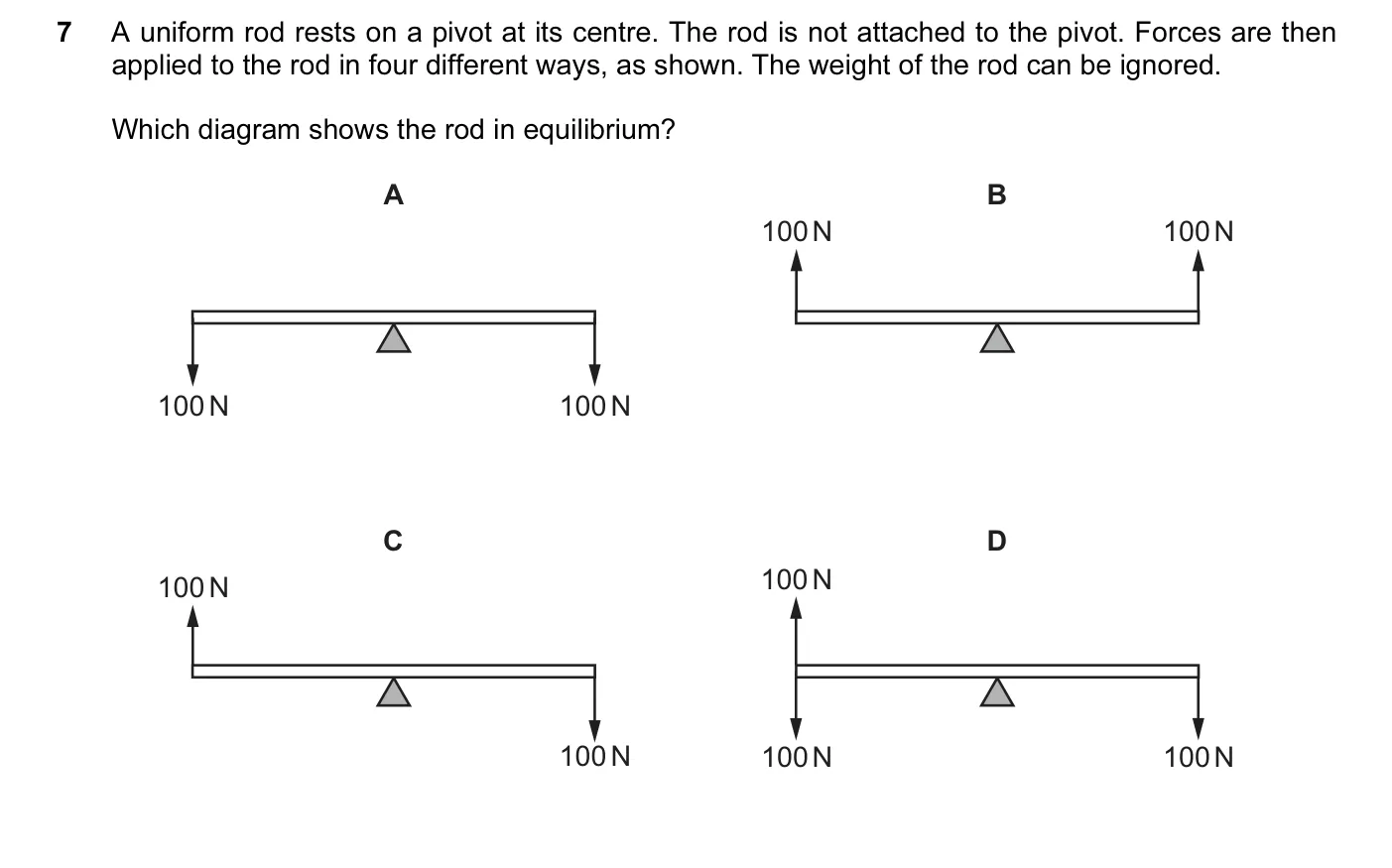 Question 7, March 2015, 0625 Paper 12