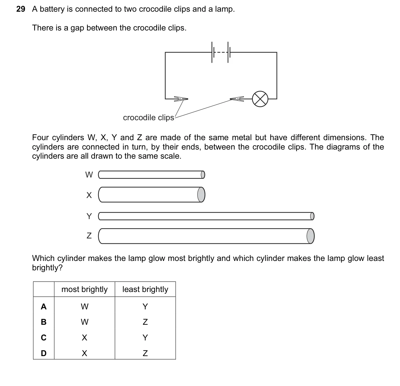 Question 29, March 2015, 0625 Paper 12
