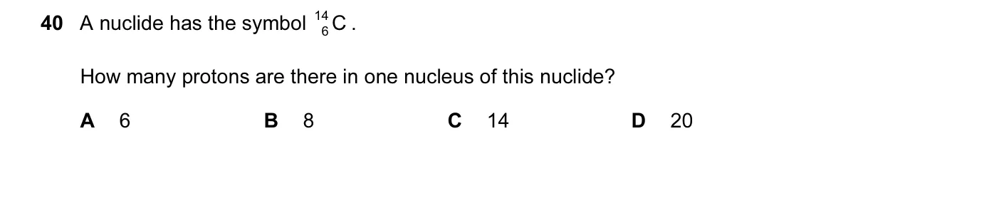 Question 40, March 2015, 0625 Paper 12