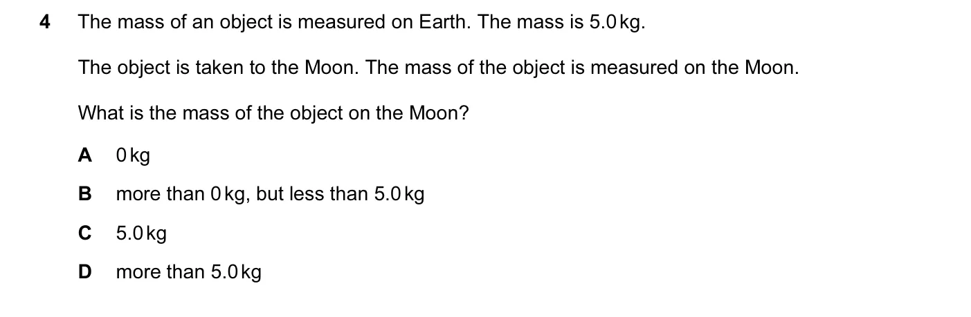 Question 4, November 2015, 0625 Paper 11