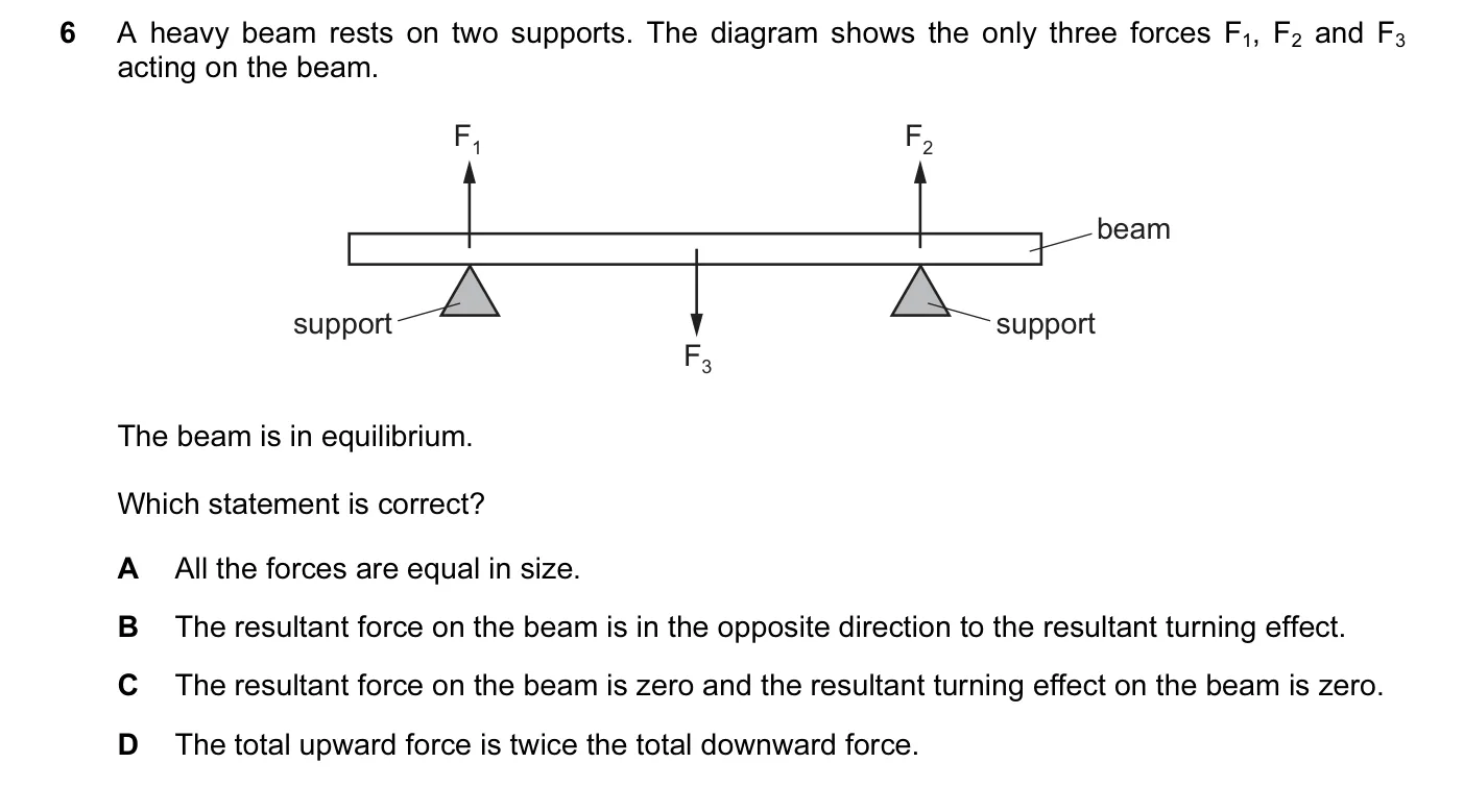 Question 6, November 2015, 0625 Paper 11